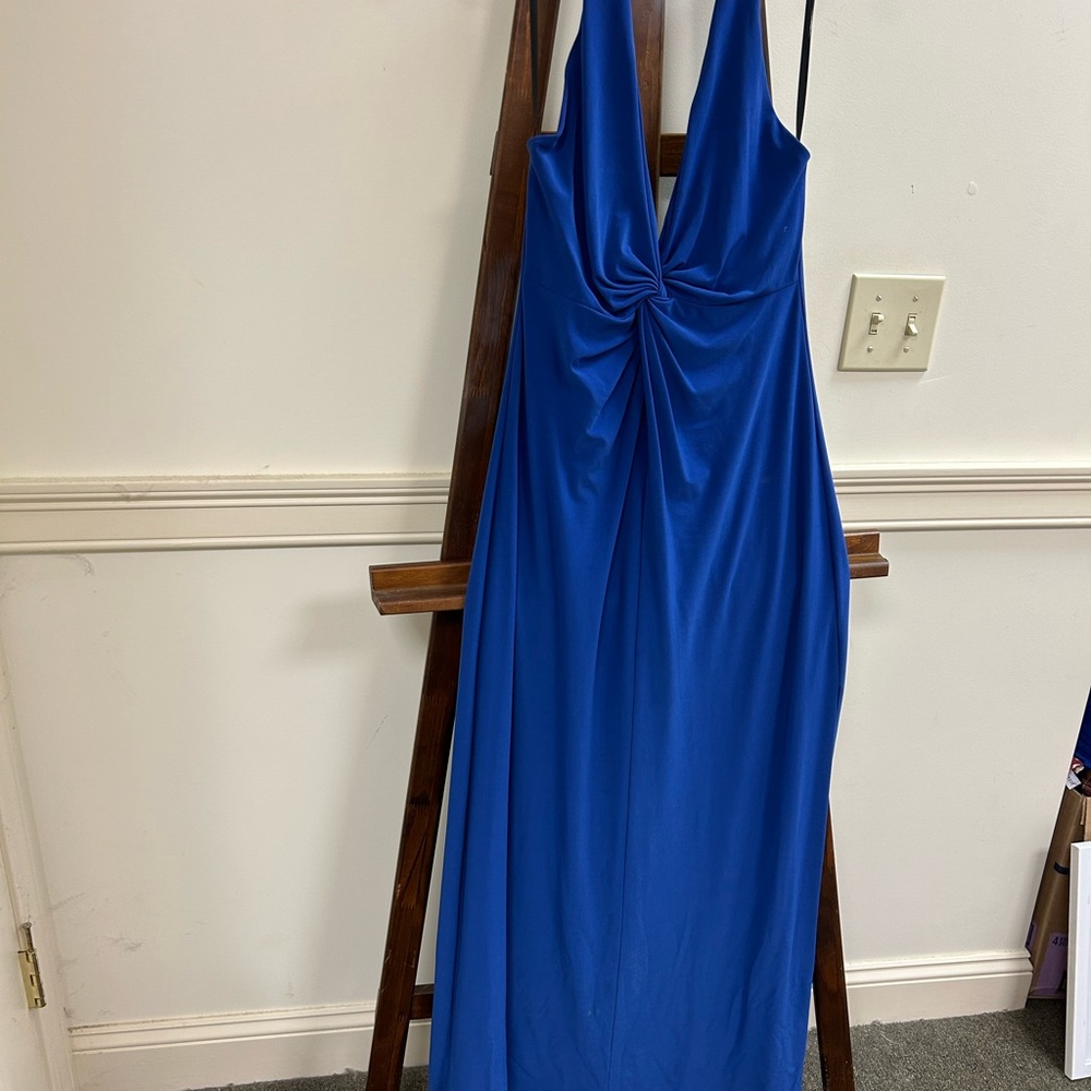 Cache Royal Blue Backless Dress